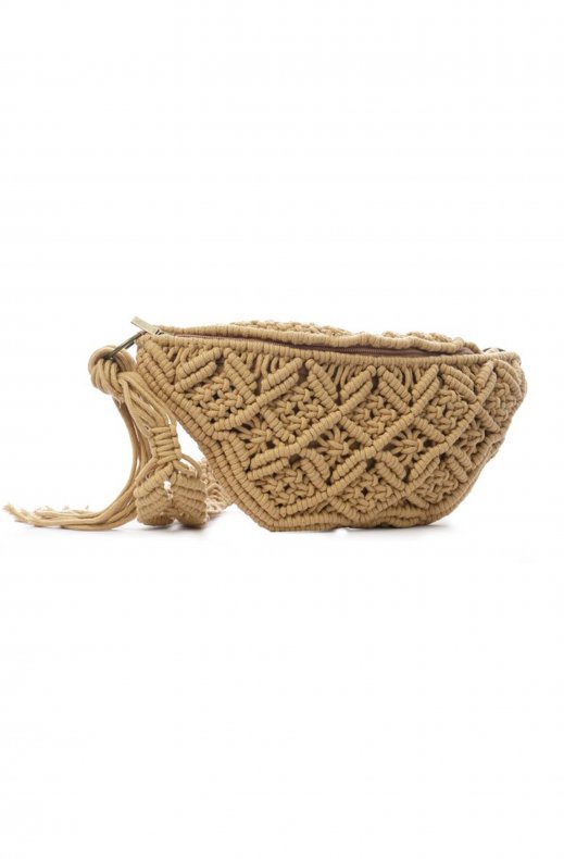Ceannis - Crochet Waist Bag - Camel