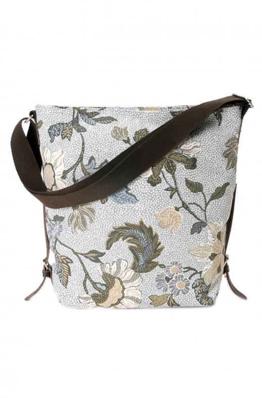 Ceannis - Shoulder Bag - White Flower Linnen