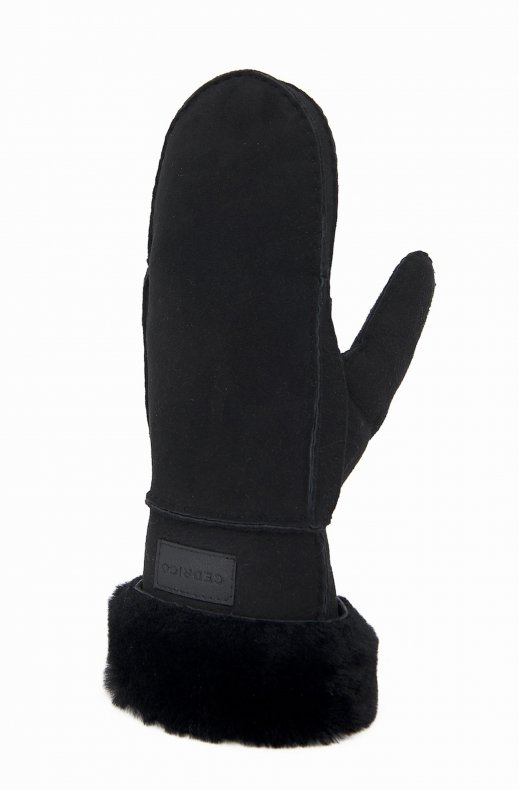 Cedrico - Miss Shearling Gloves Black