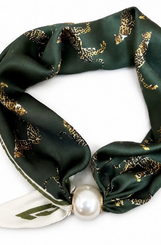 Mixed Brands - Cheetah Scarf ST64603 - Olive