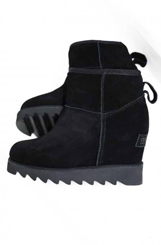 COLORS OF CALIFORNIA - LOW BOOT WITH INNER WEDGE BLACK
