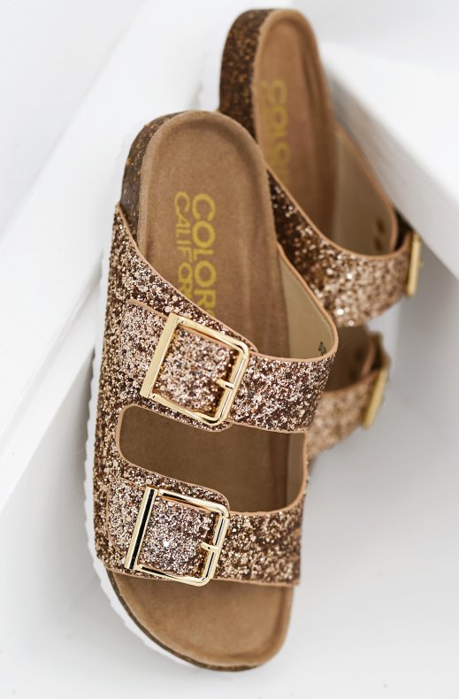 Colors of California - Bio Sandal Glitter BIO035 - Pink Gold