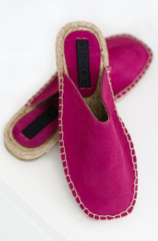 Colors of California - Espadrille Suede ESPA01 - Fuxia