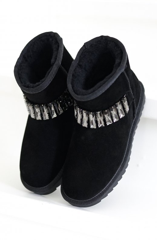 Colors of California - Winter Boot with Stones - Black