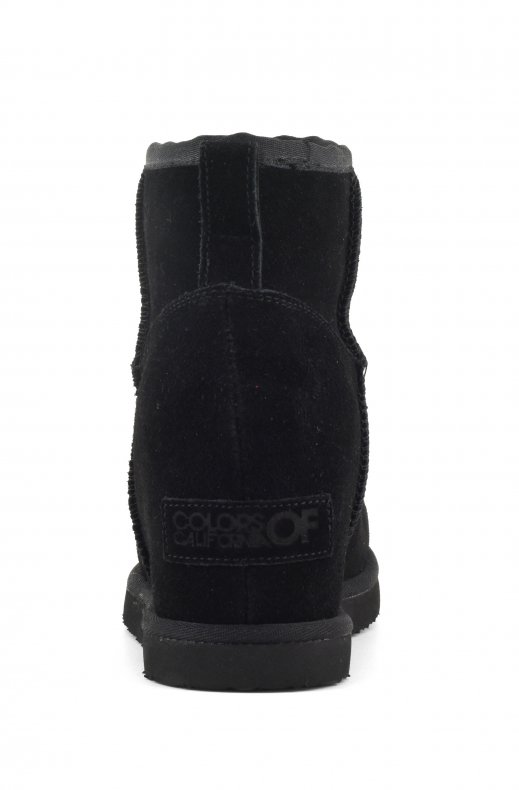 Colors of California - Winter Wedge Suede - Black