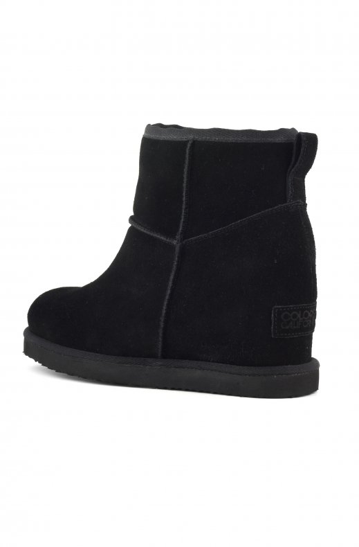 Colors of California - Winter Wedge Suede - Black
