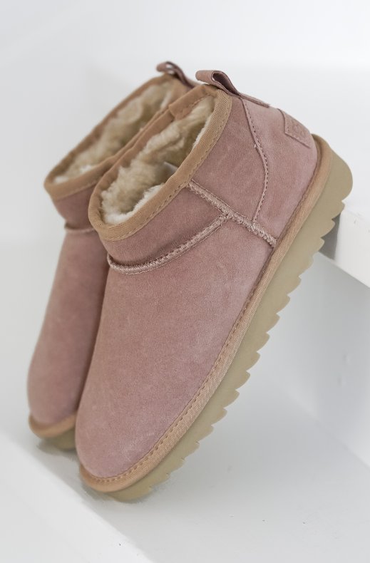 Colors of California - Short Winter Boot Suede Rose HCYW078
