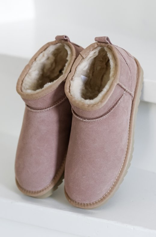 Colors of California - Short Winter Boot Suede Rose HCYW078