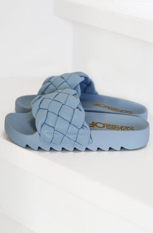 Colors of California - Slide with Braided upper - Sky 85