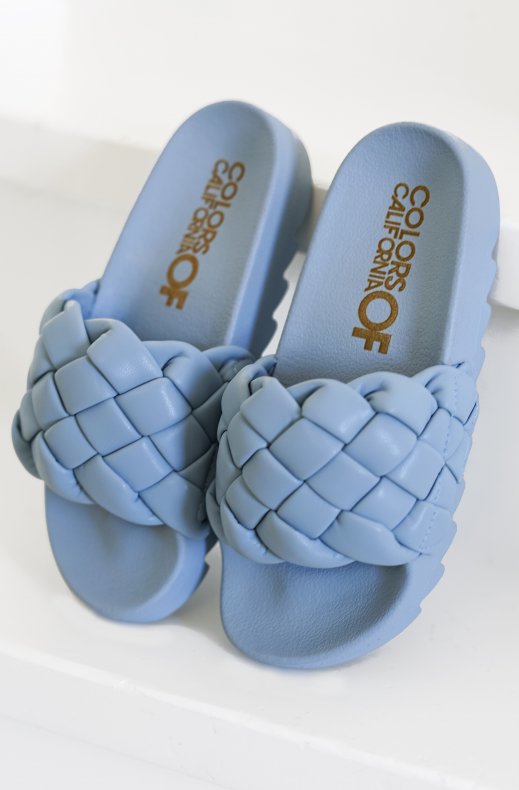 Colors of California - Slide with Braided upper - Sky