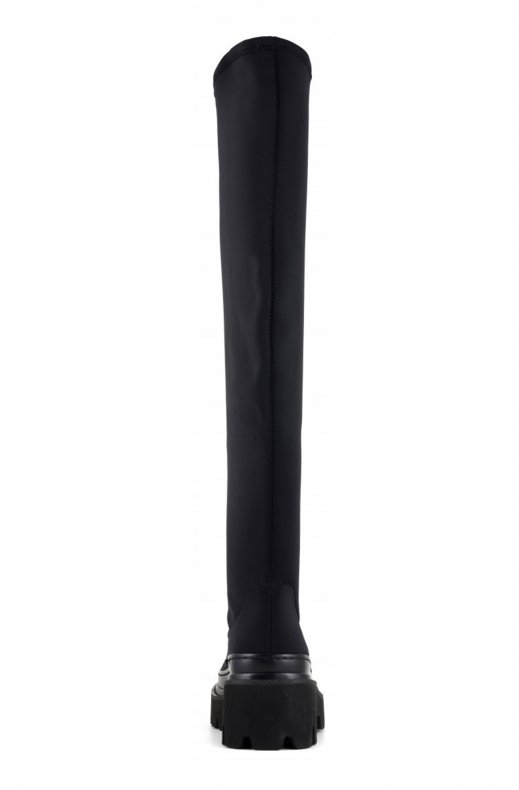 Colors of California - Stretch Over the Knee Weltboot Black