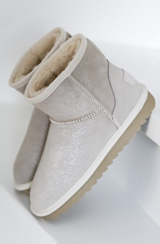 Colors of California - UGG boot in Glitter Suede - Sand HCYW001