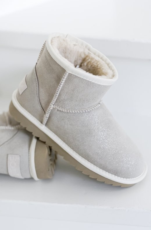 Colors of California - UGG boot in Glitter Suede - Sand HCYW001