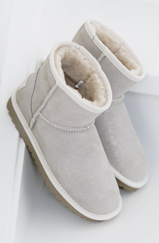Colors of California - UGG boot in Glitter Suede - Sand HCYW001