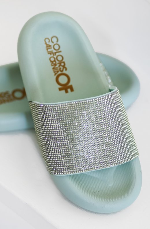 Colors of California - Slides with Rhinestones Sag