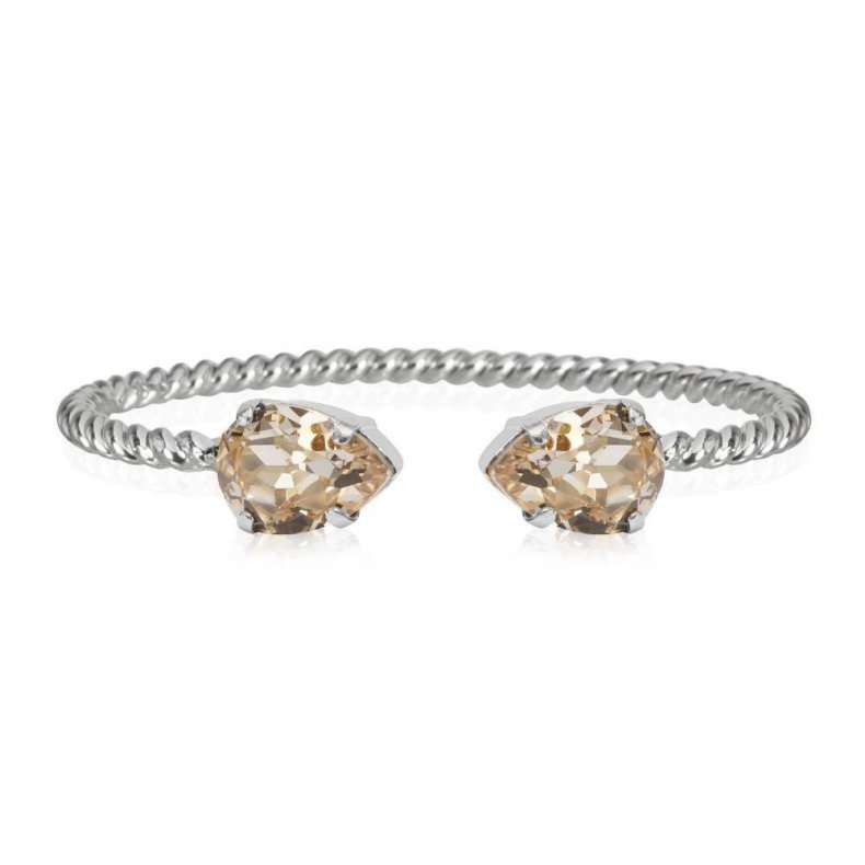 Caroline Svedbom - Mini Drop Bracelet - Rhodium Silk