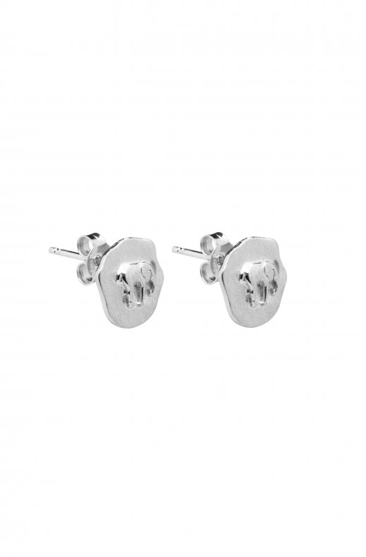 CU Jewellery - Letters Elephant Stud Earring Silver