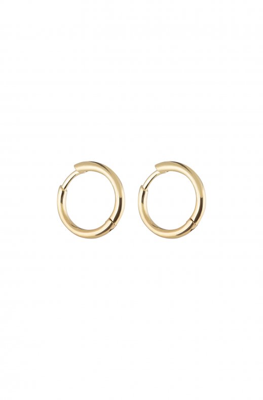 CU Jewellery - Letters Round Earring Gold