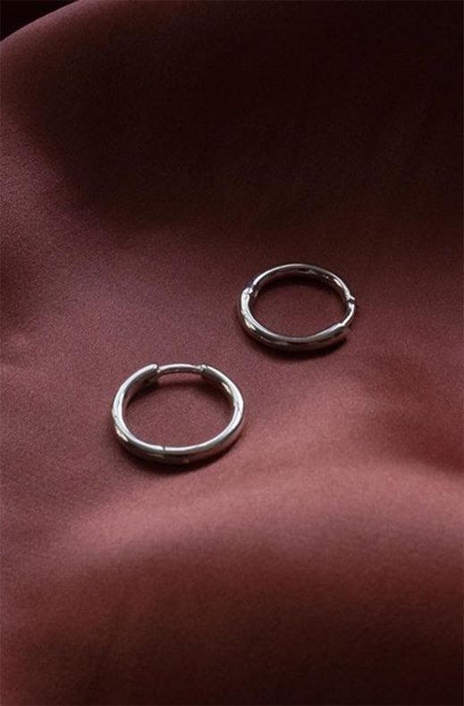 CU Jewellery - Letters Round Earring Silver