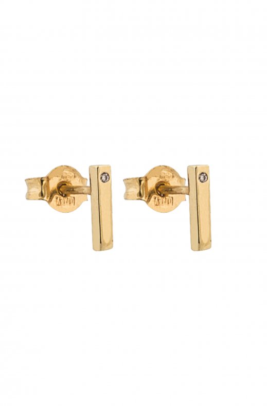 CU Jewellery - One Small Stick Earring Gold