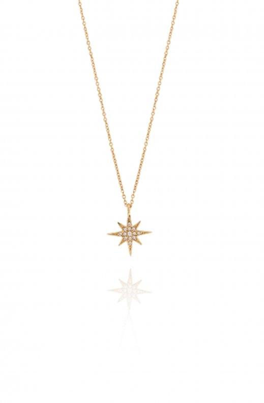 CU Jewellery - One Star Necklace 41-45 Gold