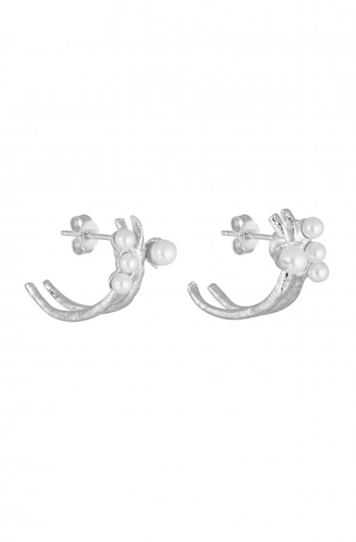CU Jewellery - Pearl Kluster Earring Silver