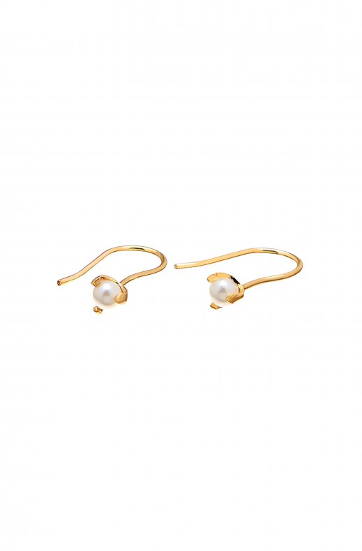 CU Jewellery - Pearl Short Earring Gold