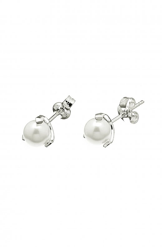 CU Jewellery - Pearl Stud Earring Silver