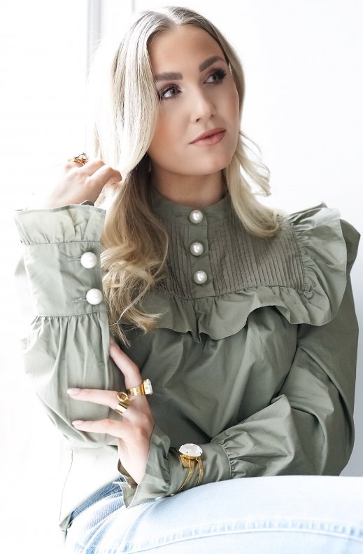 Custommade - Misella blouse green