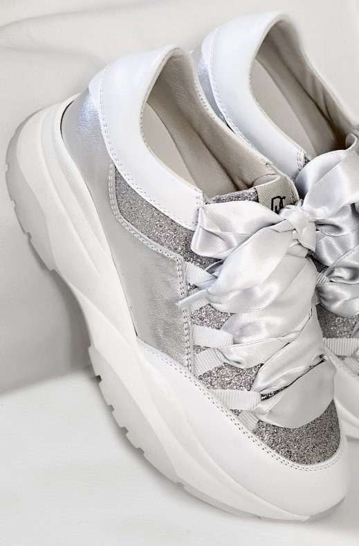DL SPORT - Sneaker 4646 White Silver