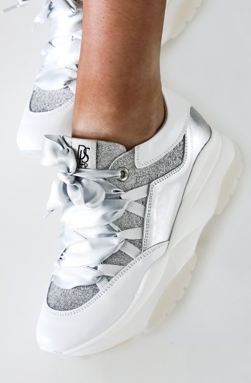 DL SPORT - Sneaker 4646 White Silver