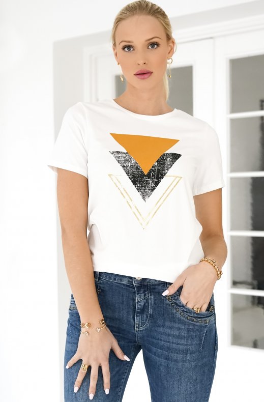 FREEQUENT – NOLA TEE TRIANGLE OFFWHITE