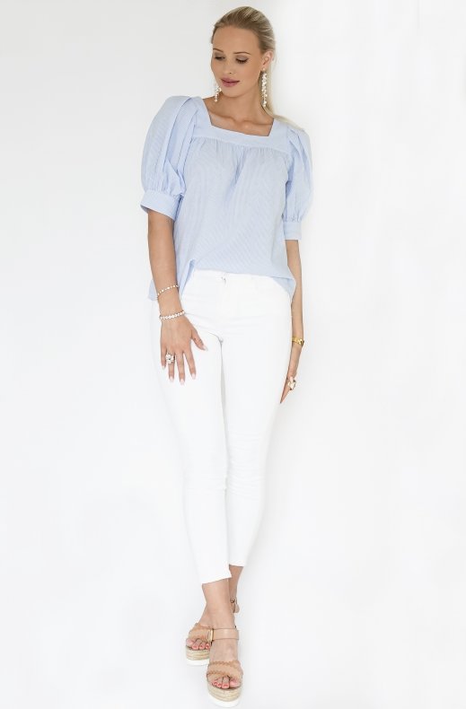 Freequent - Uana Blouse Chambray Blue