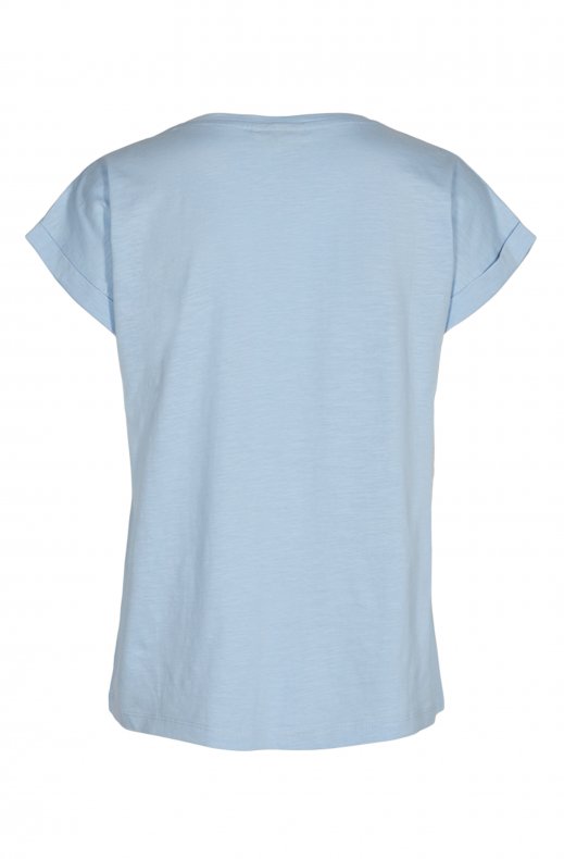 Freequent - Viva Pocket T-shirt Chambray Blue