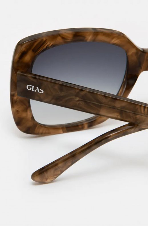 GLAS - Mio Solglasögon Brown Marble