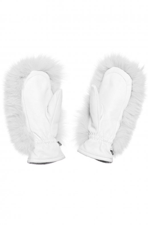 Goldbergh - Hill Mittens Faux Fur - White