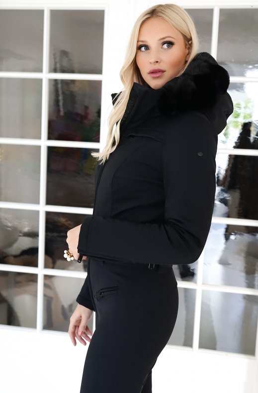 Goldbergh - Parry Jumpsuit Faux Fur Long Black