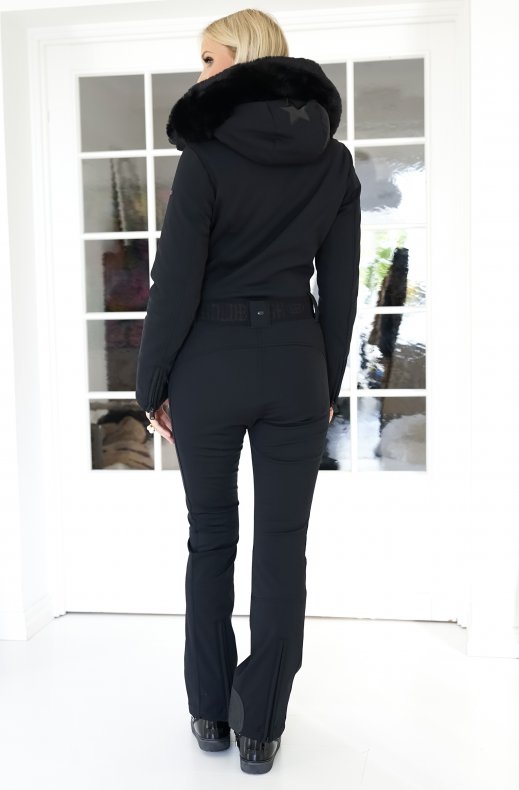 Goldbergh - Parry Jumpsuit Faux Fur Long Black