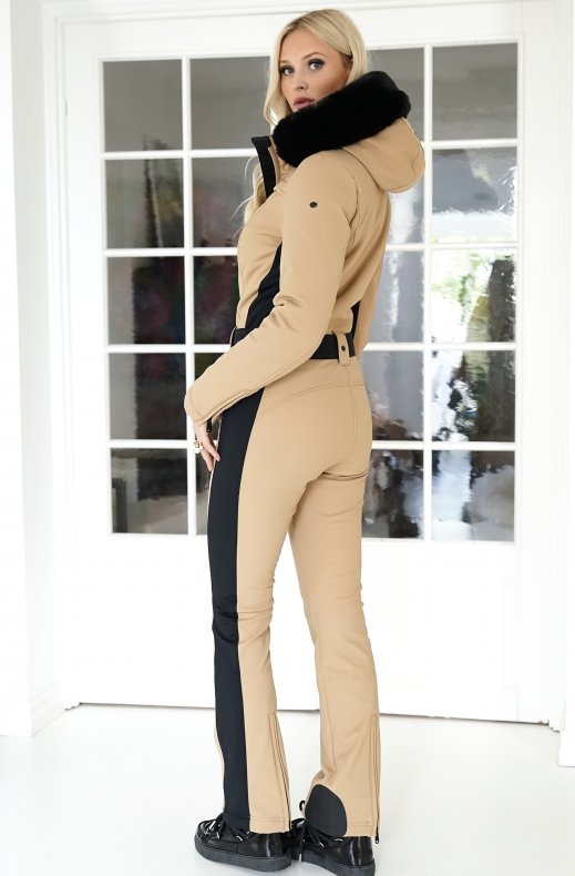 Goldbergh - Parry Jumpsuit Faux Fur Long Latte