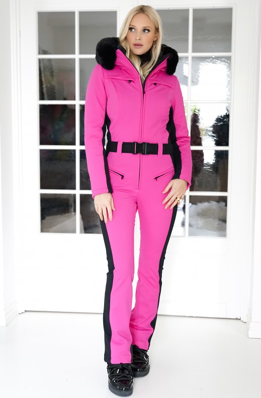 Goldbergh - Parry Jumpsuit Faux Fur Long Pony Pink