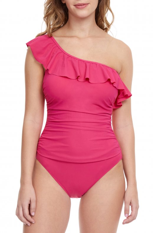 Gottex - Ruffle offshoulder one piece swimsuit - ET232061 - Rose