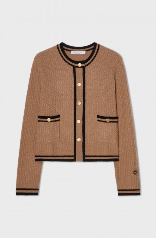 Busnel - Gweneth Jacket Contrast - Salty Caramel/Black