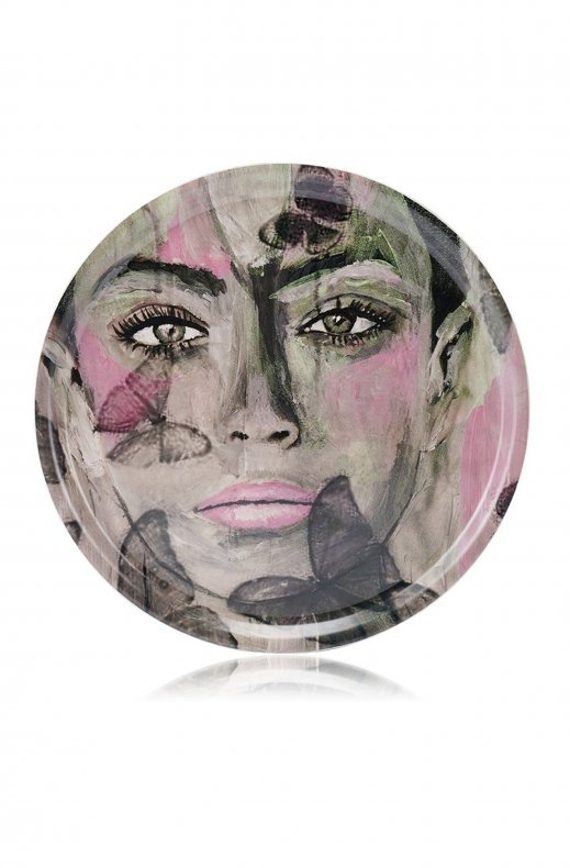 Gynning Design - Rund Bricka 49 cm - Butterfly Queen