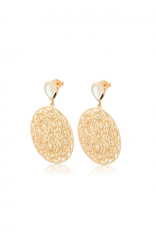 Gynning Jewelry - Boho Queen Earrings - Gold