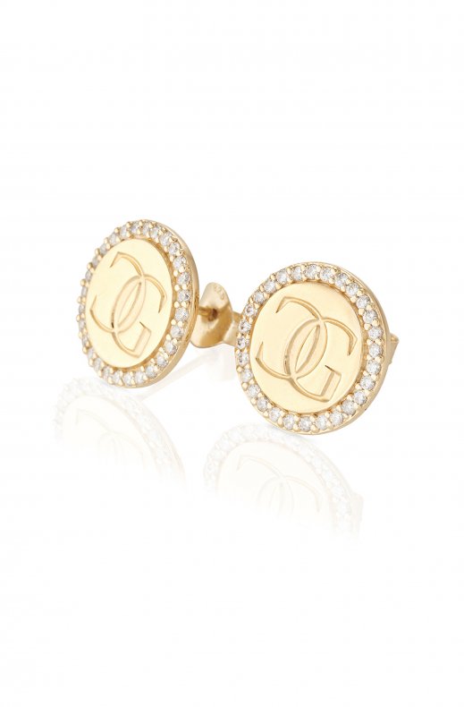 Gynning Jewelry - Sparkling Queen CG Earrings - Gold