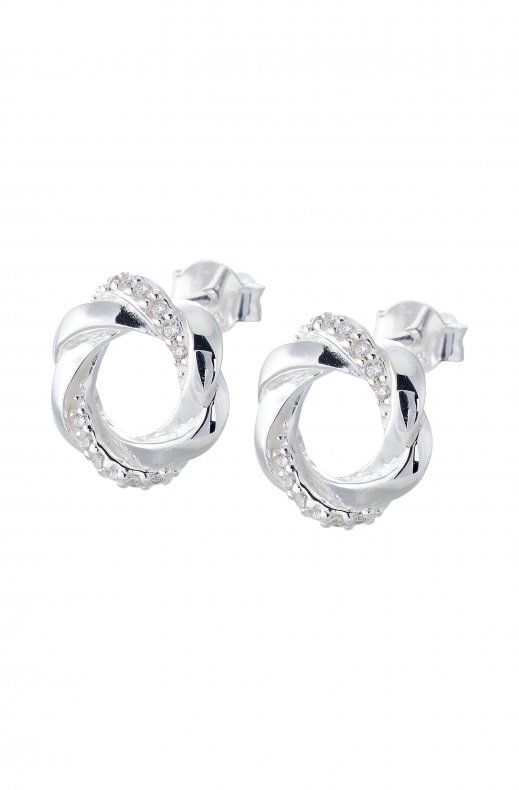 Gynning Jewelry - Circle of the Universe Earrings - Silver