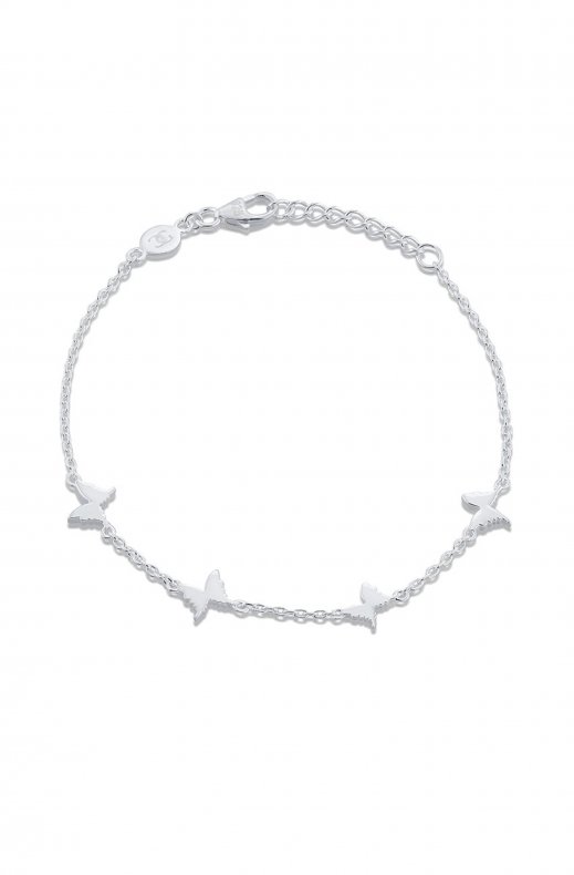 Gynning Jewelry - Petite Papillion Bracelet 4 Butterflies Silver