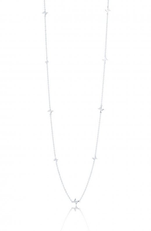 Gynning Jewelry - Petite Papillion Necklace 70 cm Silver