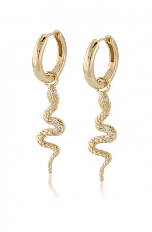 Carolina Gynning Jewelry - Snake Earrings Goldplated