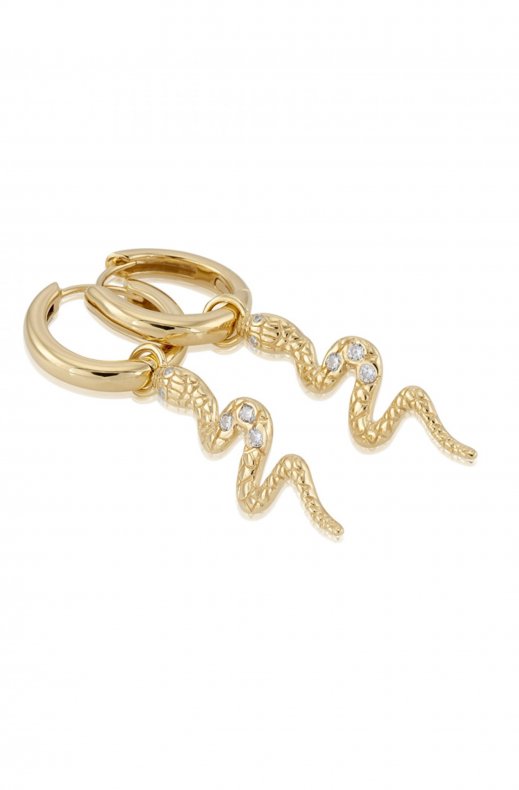 Gynning Jewelry - Snake Earrings - gold